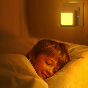 Durable Square LED Dusk to Dawn Night <b>Light</b> 2700K Warm White Stepless Dimmable EU UK US <b>Plug</b> OEM Manufacturer - Product Image 5