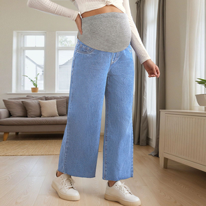 Pantalones de Maternidad Ajustables de Cintura Alta para Mujeres Embarazadas, <span class=keywords><strong>Ropa</strong></span> de Maternidad Cómoda al por Mayor para Mujeres Embarazadas - Product Image 5