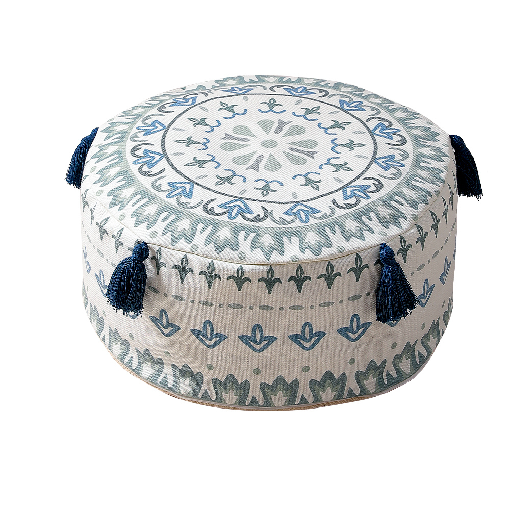 Funda de puf azul