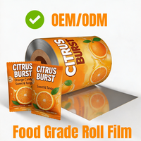 Film en rouleau pour emballage plastique imprimé en héliogravure, BOPP PET PE, laminé, pour sachets alimentaires et emballages de sauces