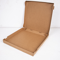 Boîte à pizza kraft brune de 18 pouces Boîte à pizza à emporter de type papier ondulé à usage industriel avec logo personnalisé
