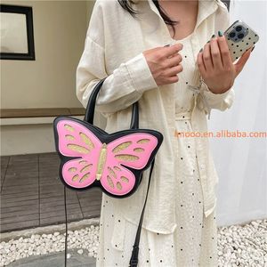 Fabrika Fiyatı Çanta Kelebek Desenli Moda Küçük El Çantası PU Deri Yüksek Kaliteli Çanta Parti Çapraz Askılı Omuz Çantası Kadın - Product Image 3