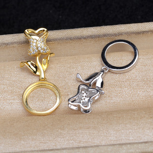 Accesorios de Plata S925 con Flor de Rosa y Perla de 12.3-12.5mm para Diseño de Joyería con Colgante de Nácar 6078 - Product Image 2