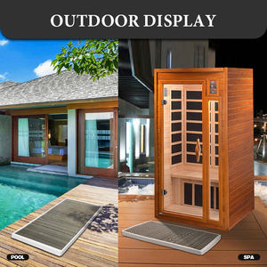 Plataforma de Drenaje de Madera Antideslizante de Diseño Moderno para Bañera de Hidromasaje, Bañera de Inmersión Fría y Bañera de Hielo, con Pedal para Ducha, para Spa, Stock Local en EE. UU. - Product Image 6