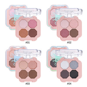 Bán Buôn Bốn Lá Cỏ Ba Lá Sương Mù <span class=keywords><strong>Eyeshadow</strong></span> Palette 4 Màu Bột Kết Hợp Cho Trang Điểm Mắt & Đường Viền Ánh Sáng - Product Image 3