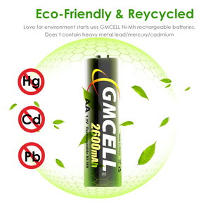 GMCELL - Paquete de 4 Baterías Ni-MH AA de 2600 mAh y 1.2 V en Caja para Dispositivos Electrónicos de Consumo, Cámaras, Juguetes y Niños - Product Image 3