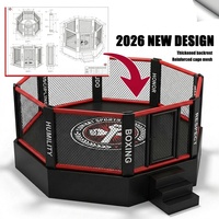 Octógono de Lucha MMA Personalizado para Gimnasio, Plataforma Alta para Competencia UFC 2026, Jaula Octogonal de Boxeo