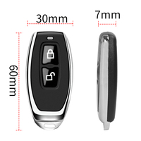 Télécommande RF 433 MHz à code d'apprentissage EV1527 Bouton Transmetteur intelligent pour maison connectée pour éclairage LED Porte de voiture Porte de garage Alarme Clé