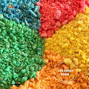 מפעל מותאם אישית קיצוץ סוכריות סלעים פיזזי פופ סוכריות קסם קופץ תות + תפוז - Product Image 3