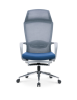 Chaise de bureau ergonomique moderne à dossier haut en tissu et maille - Vente en gros