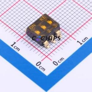 DSIC03TSGER DIP Switch SMD-6P,6x7.6mm Switch Single Pole Single Throw 3 2.54mm 25mA - Product Image 1