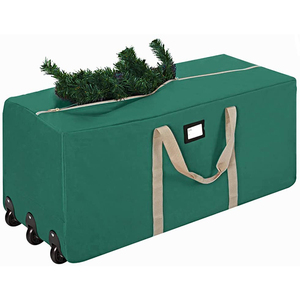 Thùng Đựng Dụng Cụ Cho Kỳ Nghỉ Bằng Oxford Cao Lớn Theo Chiều Dọc 123890ft Có Bánh Xe Con Lăn Túi Xe Đẩy Đựng Cây Giáng Sinh - Product Image 3
