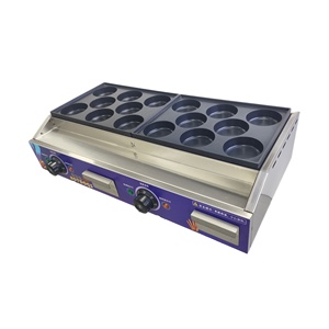 Street Food Japan Wheel Cake Obanyaki Imagawayaki Stuffed <b>Pancake</b> 16 Holes Hamburger Oven <b>Maker</b> Machine - Product Image 2