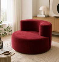 Canapé d'angle incurvé de luxe en forme de L, fauteuil moderne, siège rembourré en peluche, éponge, modulaire, pour appartement, salon, hôtel