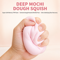 Balle anti-stress souple en forme de fraise rose, emballée individuellement, pour enfants et adultes, vente au détail et en gros
