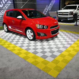 Dalles de sol de garage intérieures modernes antidérapantes à emboîtement pour ateliers de lavage automobile 4S, conception graphique facile - Product Image 2
