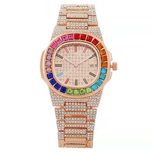 Montres pour hommes et femmes, montres de luxe Frozen, montres serties de diamants, montres en or et en argent, bijoux Hip Hop, cadeau - Product Image 5