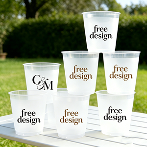 Gobelets à café personnalisés avec logo imprimé, gobelets transparents pour boissons froides, gobelets à thé Boba, gobelets en plastique en forme de U avec couvercles, 14 oz, pour mariage, banquet - Product Image 1