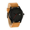 <b>Large</b> dial <b>calendar</b> matte leather strap men's watch for business use. Simple style for students. - Product Image 3
