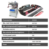 Machine d'impression à plat SS3050 pour métal, plastique, papier, tissu, machine de sérigraphie à plat