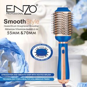 EN-6216 <span class=keywords><strong>Brosse</strong></span> lissante et sèche-<span class=keywords><strong>cheveux</strong></span> électrique professionnelle 2 en 1 <span class=keywords><strong>pour</strong></span> usage domestique, <span class=keywords><strong>pour</strong></span> <span class=keywords><strong>cheveux</strong></span> crépus, <span class=keywords><strong>brosse</strong></span> coiffante à air chaud - Product Image 3