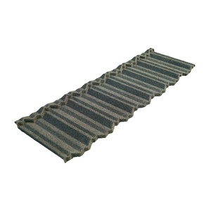 Tejas decorativas para techos planos, tejas metálicas con revestimiento de piedra - Product Image 1