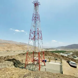 High Quality Galvanized Telecommunication Mast Guyed Tower 20m 30m 45m 50m 60m 3 Leg Steel Gsm Lte Tubular Telecommunication