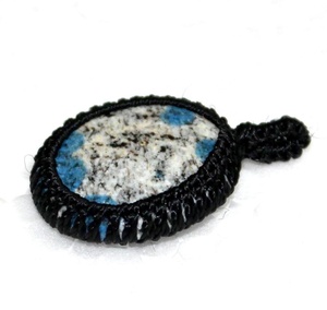 Collar con Colgante de Jaspe Natural, Cabujón Envolvente, Estilo Boho Moderno, Joyería de Gemas Curadas, Venta al por Mayor - Product Image 3