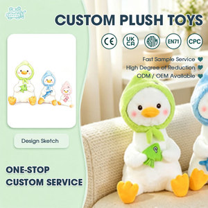Peluche Canard Colorée Confortable de Qualité Supérieure avec Rembourrage en Coton PP pour Fête d'Anniversaire d'Enfants et Jouet Anti-Stress - Product Image 1