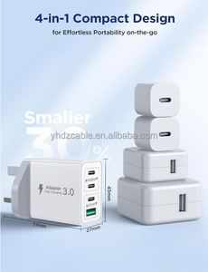 Hot Selling 40W Safety Wall Charger 3USB C+QC3.0 USB Multi Port Fast Charging Head for Samsung, Huawei iphone - Product Image 2