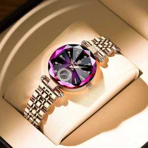 Montre POEDAGAR 719 pour femmes, design de bijoux de luxe, acier inoxydable, or rose, quartz, étanche, montres tendance pour femmes - Product Image 3
