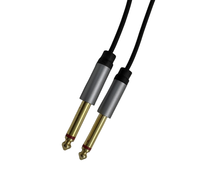 Câble de raccordement guitare 1/4 TS non équilibré, 6,35 mm mâle-mâle, boîtier en alliage de zinc
