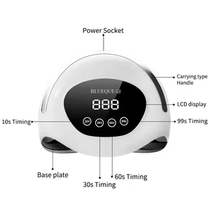 Lámpara Profesional de Uñas LED UV L4 de 180W, Luz de Curado de Esmalte de Gel Más Rápida, Secador de Uñas de 60 LED con Sensor Automático para Salón de Uñas - Product Image 6