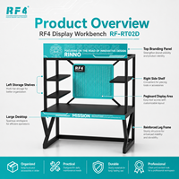 Banc de travail multifonctionnel mobile Rf4 Rt02d pour techniciens, table de démonstration pour la réparation et l'enseignement en direct des applications électroniques