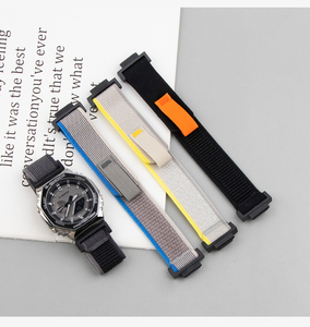 Correa de Nailon FORWELLENY de 16 mm para Reloj Casio <span class=keywords><strong>G</strong></span>-<span class=keywords><strong>SHOCK</strong></span> GA110 120 GA900 <span class=keywords><strong>GA2100</strong></span> GW-M5610, Accesorios Deportivos - Product Image 4