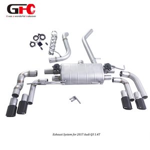 Audi <span class=keywords><strong>Q3</strong></span> FWD 1.4T TFSI (2017) ระบบไอเสียแบบวาล์ว-ส่วนกลางและด้านหลังถังเดี่ยวทางออกคาร์บอนไฟเบอร์ - Product Image 3