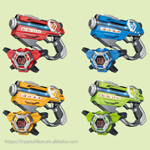 बच्चों के बच्चे इनडोर अभ्यास खेल वायु संचालित सुरक्षा पॉपपर लेज़र बनियान लेजर बंदूक खिलौना सेट - Product Image 6