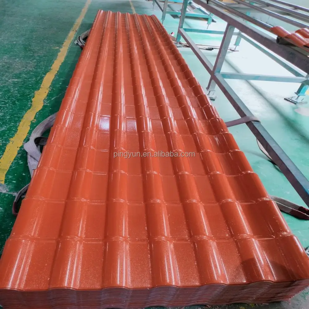 Pvc-Kunststoff-Dachplatten Synthetische Fliesensand Harz-Dachziegel