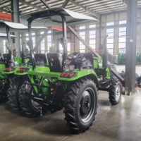 Tractor Agrícola Compacto HUABO de 25 HP, 4x4, Diésel, con Implementos Compatibles para Uso en Huertos y Jardines