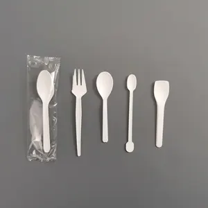CPLA Reusable Compostable Biodegradable CPLA Cutlery With Customized Color And Package For Europe Market