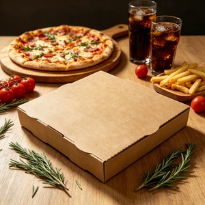Scatole in Carta Kraft all'Ingrosso per Hamburger e <span class=keywords><strong>Pizza</strong></span>, Confezioni Personalizzate <span class=keywords><strong>a</strong></span> Prezzo Conveniente per Fast Food - Product Image 3