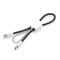 Cordón Antipérdida Dos en Uno para Teléfono Móvil, Nuevo de Fábrica 2026, Cable de Datos Tipo-C con Carga Rápida PD60W para iPhone 16 17