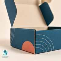 Boîtes d'expédition en carton ondulé avec logo personnalisé, finition brillante, pliables