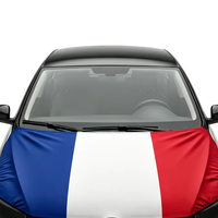 Funda para Capó de Coche de Poliéster para Exteriores con Logotipo Personalizado de Alta Calidad, Estilo Bandera de Eritrea y Etiopía, con Técnicas de Impresión Digital
