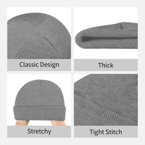 Bonnet de sport en tricot à image personnalisée avec patch de transfert de chaleur - Product Image 3