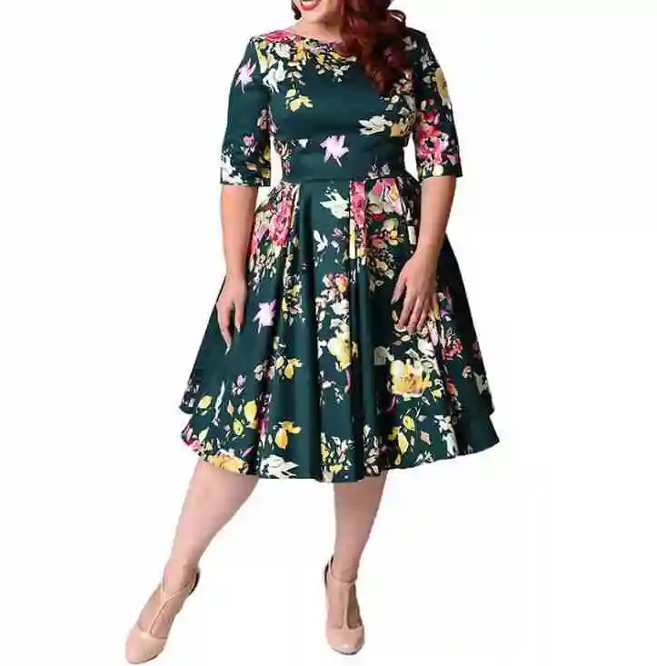 Deux couleurs, quatre tailles, en gros, mode, robe femme grande taille