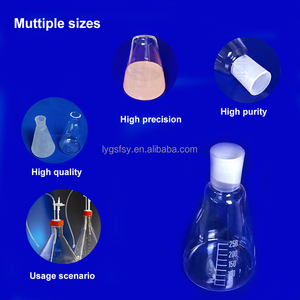 Fiole en verre de quartz <span class=keywords><strong>Schlenk</strong></span> à fond rond à 3 colliers, sans air, de 25 à 2000 ml, haute pureté, pour usage en laboratoire, vente en gros - Product Image 1