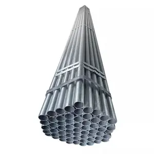 DX53D Z275 Dip a caldo 100mm 200mm diametro 300mm tubo d'acciaio ondulato preverniciato 4 pollici tubo rotondo quadrato in acciaio zincato a caldo