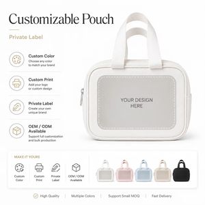 Custom Logo <b>Clear</b> PVC Cosmetic <b>Bag</b> Waterproof Travel Makeup <b>Toiletry</b> Organizer Pouch OEM ODM Wholesale Supplier - Product Image 4