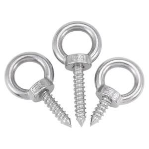 Perno de ojo de tornillo autorroscante Capacidad de carga <span class=keywords><strong>500</strong></span> Lbs Gancho de ojo de tornillo grande de madera - Product Image 2